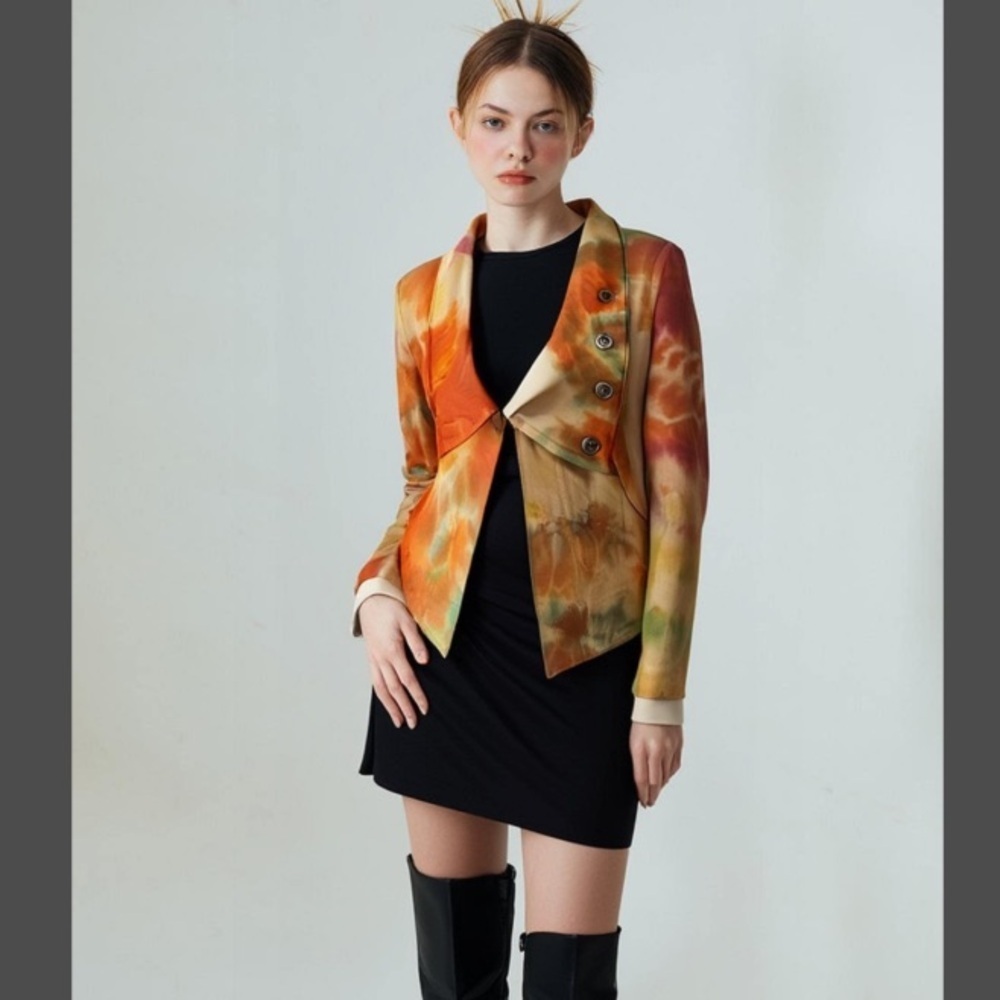 Tough Luv Multicolor Tie-Dye Blazer